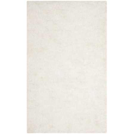 Safavieh 4 x 6 ft. Sheep Shag Hand Woven Small Rectangle Area Rug, Ivory SSG120B-4